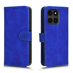 Custodia Portafoglio In Pelle Cover con Supporto L01Z per Huawei Honor X8b Blu