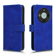 Custodia Portafoglio In Pelle Cover con Supporto L01Z per Huawei Mate 60 Pro+ Plus Blu