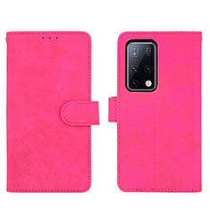 Custodia Portafoglio In Pelle Cover con Supporto L01Z per Huawei Mate X2 Rosa Caldo