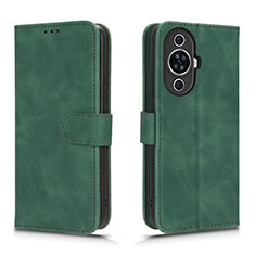 Custodia Portafoglio In Pelle Cover con Supporto L01Z per Huawei Nova 11 Verde