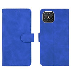 Custodia Portafoglio In Pelle Cover con Supporto L01Z per Huawei Nova 8 SE 4G Blu