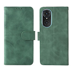 Custodia Portafoglio In Pelle Cover con Supporto L01Z per Huawei Nova 9 SE Verde