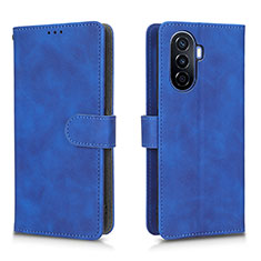 Custodia Portafoglio In Pelle Cover con Supporto L01Z per Huawei Nova Y70 Blu