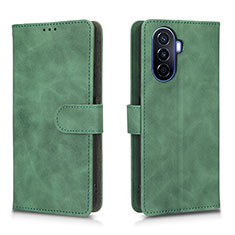 Custodia Portafoglio In Pelle Cover con Supporto L01Z per Huawei Nova Y70 Verde