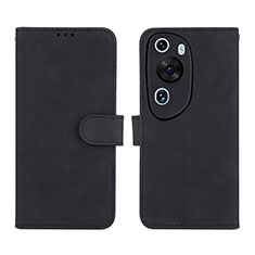 Custodia Portafoglio In Pelle Cover con Supporto L01Z per Huawei P60 Art Nero