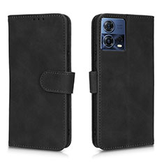 Custodia Portafoglio In Pelle Cover con Supporto L01Z per Motorola Moto Edge 30 Fusion 5G Nero