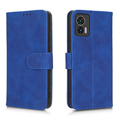 Custodia Portafoglio In Pelle Cover con Supporto L01Z per Motorola Moto Edge 30 Lite 5G Blu