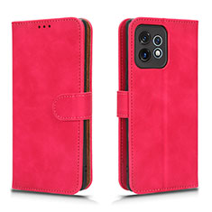 Custodia Portafoglio In Pelle Cover con Supporto L01Z per Motorola Moto Edge 40 Pro 5G Rosa Caldo