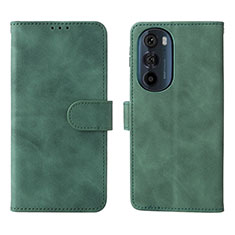 Custodia Portafoglio In Pelle Cover con Supporto L01Z per Motorola Moto Edge Plus (2022) 5G Verde