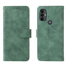 Custodia Portafoglio In Pelle Cover con Supporto L01Z per Motorola Moto G Play Gen 2 Verde