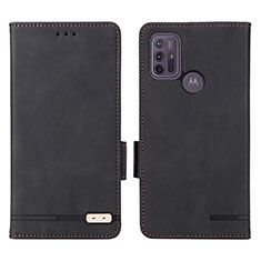 Custodia Portafoglio In Pelle Cover con Supporto L01Z per Motorola Moto G10 Power Nero