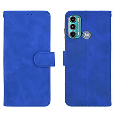 Custodia Portafoglio In Pelle Cover con Supporto L01Z per Motorola Moto G40 Fusion Blu