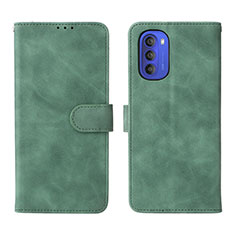 Custodia Portafoglio In Pelle Cover con Supporto L01Z per Motorola Moto G51 5G Verde