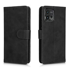 Custodia Portafoglio In Pelle Cover con Supporto L01Z per Motorola Moto G72 Nero