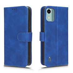 Custodia Portafoglio In Pelle Cover con Supporto L01Z per Nokia C12 Pro Blu