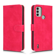 Custodia Portafoglio In Pelle Cover con Supporto L01Z per Nokia C31 Rosa Caldo