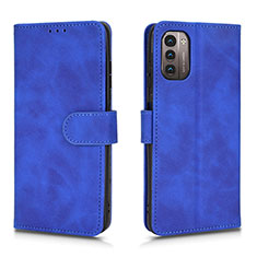 Custodia Portafoglio In Pelle Cover con Supporto L01Z per Nokia G11 Blu