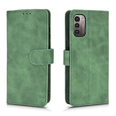 Custodia Portafoglio In Pelle Cover con Supporto L01Z per Nokia G11 Verde