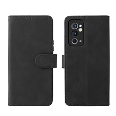 Custodia Portafoglio In Pelle Cover con Supporto L01Z per OnePlus 9RT 5G Nero