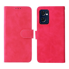 Custodia Portafoglio In Pelle Cover con Supporto L01Z per OnePlus Nord CE 2 5G Rosa Caldo