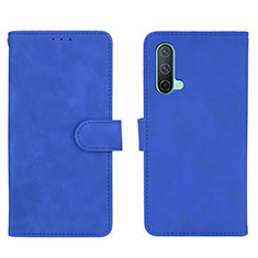 Custodia Portafoglio In Pelle Cover con Supporto L01Z per OnePlus Nord CE 5G Blu