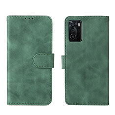 Custodia Portafoglio In Pelle Cover con Supporto L01Z per Oppo A55S 5G Verde