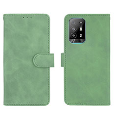 Custodia Portafoglio In Pelle Cover con Supporto L01Z per Oppo A94 5G Verde