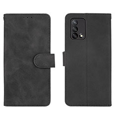 Custodia Portafoglio In Pelle Cover con Supporto L01Z per Oppo F19s Nero