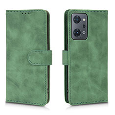 Custodia Portafoglio In Pelle Cover con Supporto L01Z per Oppo Reno7 A Verde