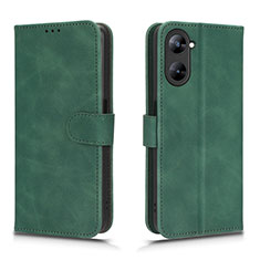 Custodia Portafoglio In Pelle Cover con Supporto L01Z per Realme 10S 5G Verde