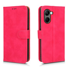 Custodia Portafoglio In Pelle Cover con Supporto L01Z per Realme C33 Rosa Caldo