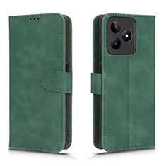 Custodia Portafoglio In Pelle Cover con Supporto L01Z per Realme C53 Verde