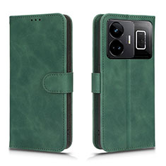 Custodia Portafoglio In Pelle Cover con Supporto L01Z per Realme GT3 5G Verde