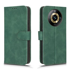 Custodia Portafoglio In Pelle Cover con Supporto L01Z per Realme Narzo 60 Pro 5G Verde