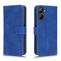 Custodia Portafoglio In Pelle Cover con Supporto L01Z per Realme Q5x 5G Blu