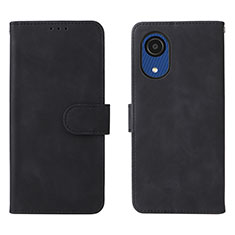 Custodia Portafoglio In Pelle Cover con Supporto L01Z per Samsung Galaxy A03 Core Nero