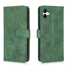 Custodia Portafoglio In Pelle Cover con Supporto L01Z per Samsung Galaxy A04E Verde