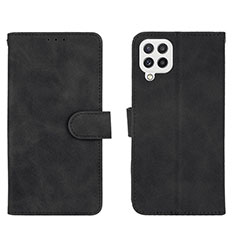 Custodia Portafoglio In Pelle Cover con Supporto L01Z per Samsung Galaxy A22 4G Nero