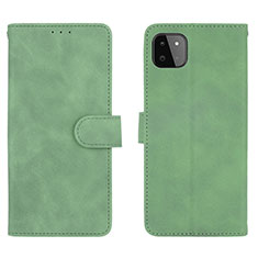 Custodia Portafoglio In Pelle Cover con Supporto L01Z per Samsung Galaxy A22 5G Verde