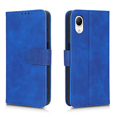 Custodia Portafoglio In Pelle Cover con Supporto L01Z per Samsung Galaxy A23e 5G Blu