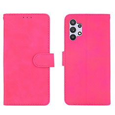 Custodia Portafoglio In Pelle Cover con Supporto L01Z per Samsung Galaxy A32 4G Rosa Caldo