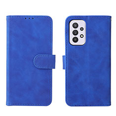 Custodia Portafoglio In Pelle Cover con Supporto L01Z per Samsung Galaxy A33 5G Blu