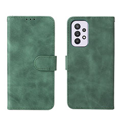 Custodia Portafoglio In Pelle Cover con Supporto L01Z per Samsung Galaxy A33 5G Verde