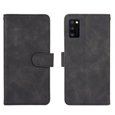 Custodia Portafoglio In Pelle Cover con Supporto L01Z per Samsung Galaxy A41 Nero