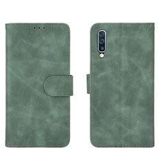 Custodia Portafoglio In Pelle Cover con Supporto L01Z per Samsung Galaxy A50S Verde