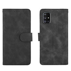 Custodia Portafoglio In Pelle Cover con Supporto L01Z per Samsung Galaxy A51 4G Nero