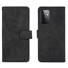 Custodia Portafoglio In Pelle Cover con Supporto L01Z per Samsung Galaxy A72 4G Nero