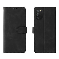 Custodia Portafoglio In Pelle Cover con Supporto L01Z per Samsung Galaxy M02s Nero