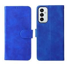 Custodia Portafoglio In Pelle Cover con Supporto L01Z per Samsung Galaxy M23 5G Blu