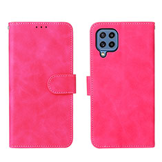 Custodia Portafoglio In Pelle Cover con Supporto L01Z per Samsung Galaxy M32 4G Rosa Caldo